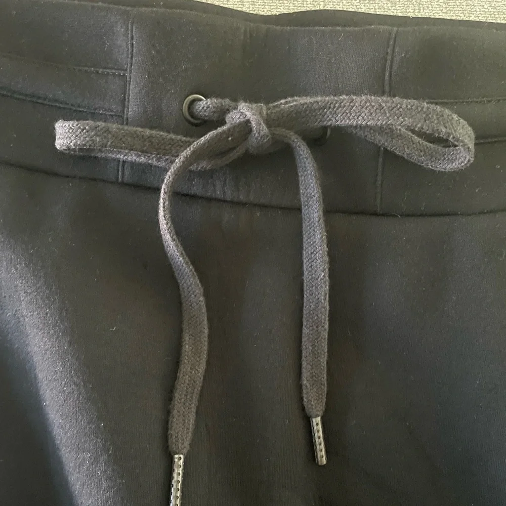 Helmut Lang Modal Black Mini Skirt Drawstring Waist Cargo Pockets Size XS